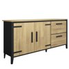 Buffet-2-portes-Cork-chene-dore-190cm-side-Gautier