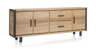 Buffet-3-portes-2-tiroirs-Brooklyn-decor-chene-massif-placage-railway-brown-240cm-37154RWB-Habufa