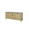 Buffet-3-portes-Broceliande-1J1R504-decor-light-oak-222cm-02-Gautier-Gami