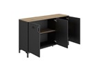 Buffet-3-portes-Diagone-Manchester-decor-noir-E16038-141cm-open01-Gautier