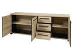 Buffet-3-portes-Rico-decor-arizona-oak-240cm-open-GBO