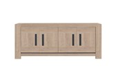 Buffet-4-portes-Boston-decor-bois-chene-clair-J94514-220cm-front-Gautier