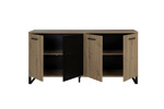 Buffet-4-portes-Craft-chene-artisan-noir-02-Gautier
