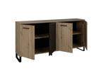 Buffet-4-portes-Craft-chene-artisan-noir-04-Gautier
