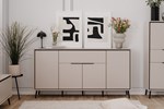 Buffet-Arona-51B-4-portes-1-tiroir-capuccino-noir-ambi-01-Finori