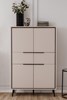 Buffet-Arona-53A-2-portes-2-tiroirs-capuccino-noir-ambi-01-Finori