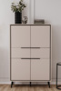 Buffet-Arona-53A-2-portes-2-tiroirs-capuccino-noir-ambi-01-Finori