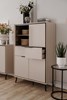 Buffet-Arona-53A-2-portes-2-tiroirs-capuccino-noir-ambi-02-Finori-(2)