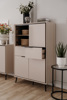 Buffet-Arona-53A-2-portes-2-tiroirs-capuccino-noir-ambi-02-Finori-(2)