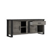 Buffet-Baxter-decor-bois-anthracite-224cm-N°14-02-Sciae