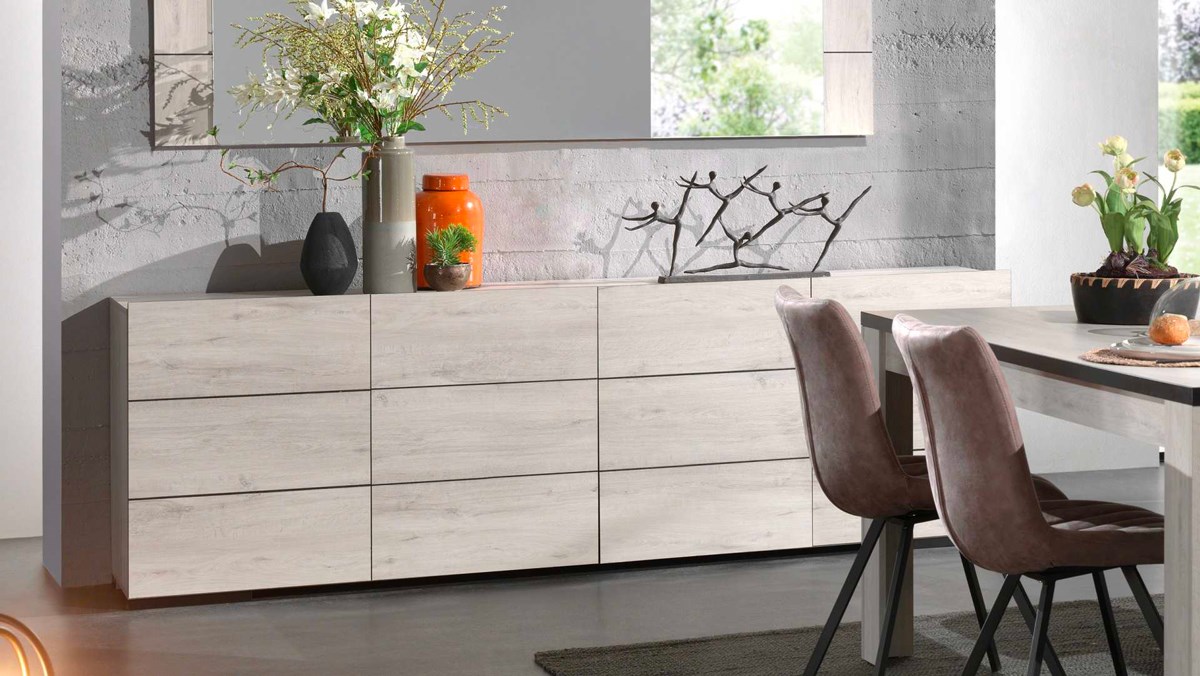 Buffet-Elba-decor-papier-coloris-chene-blanchi-240cm-Divaco