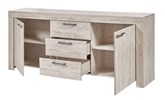 Buffet-Giorgio-ouvert-decor-granule-210cm-Bauwens-GBO