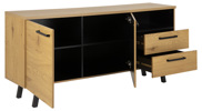 Buffet-Mallow-20724-melamine-decor-chene-noir-pieds-metal-noir-165cm-03-Actona