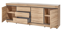 Buffet-Marnix-decor-french-oak-248cm-ouvert-Bauwens-GBO