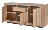 Buffet-Nelson-decor-french-oak-210cm-ouvert-Bauwens-GBO