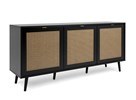 Buffet-Vienna-51A-sideboard-black-natur-cane-persp-150cm-Finori