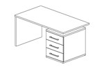 Bureau-3-tiroirs-Erika-decor-bois-chene-130cm-dessin-Oosterlynck