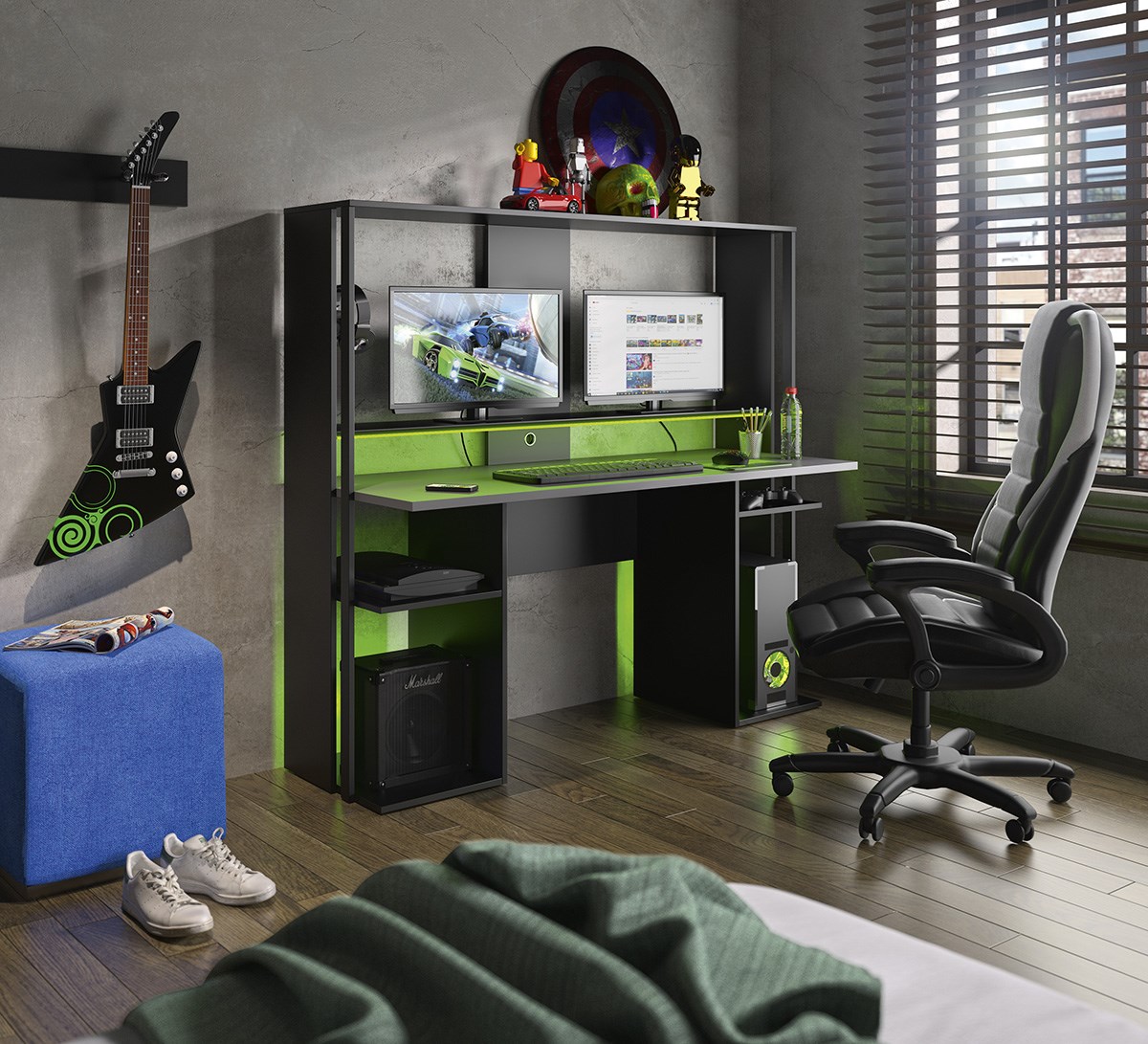 Gaming bureau Zocker 1 - Meubles Crack