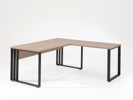 Bureau-angle-Rio-decor-bois-lente-eik-BM180-ATM-pieds-metal-180cm-Neyt