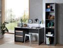 Bureau-bloc-a-tiroirs-bibliotheque-London-melamine-anthracite-decor-chene-140cm-Vipack