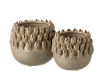 Cachepot-Ibiza-12995-12996-ceramique-gris-11cm-15,5cm