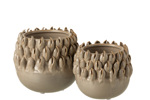 Cachepot-Ibiza-12995-12996-ceramique-gris-11cm-15,5cm