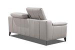 Canape-2-places-Argento-cuir-royal-1025-grigio-bianco-pieds-titanio-scuro-back-tetiere-Diva-Divani