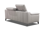 Canape-2-places-Argento-cuir-royal-1025-grigio-bianco-pieds-titanio-scuro-back-tetiere-Diva-Divani