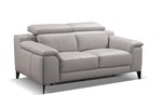 Canape-2-places-Argento-cuir-royal-1025-grigio-bianco-pieds-titanio-scuro-side-Diva-Divani