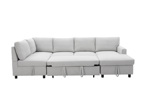 Canape-angle-Louis-chaise-longue-gauche-2-places-fonction-lit-gauche-tissu-HK558-13-gris-clair-04-Comodi-sofa