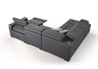 Canape-angle-Zulu-small-tissu-mozart-Olive-grey-detail+cushions-Light-grey-5510+1500+1501D-01-Comodi-Sofa