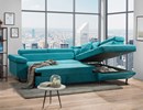 Canape-angle-convertible-Danny-tissu-soro-86-petrol-2cA1P-open-Comodi-Sofa