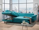 Canape-angle-convertible-Danny-tissu-soro-86-petrol-P1A2c-open-Comodi-Sofa