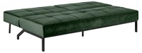 Canape-lit-Perugia-80009-tissu-vic-forest-green-68AC-pieds-metal-noir-198cm-04-Actona