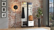 Capitello porte manteau blanc + noir 06