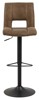 Chaise bar-Sylvia-84722-tissu marron-pied noir-02-Actona