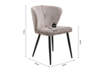 Chaise-9445-12-sable-Tornado-mesure-Rousseau