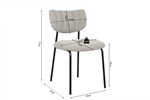 Chaise-Antura-gris-clair-9040-3-dimensions-Rousseau