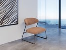 Chaise-Biba-tissu-rouille-FLAIR-Crack-Home