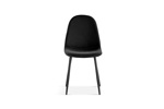 Chaise-Boy-9090-2-velours-noir-front-Rousseau