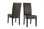 Chaise-Isidore-simili-cuir-gris-fonce-Bauwens-GBO