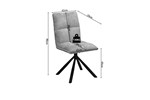 Chaise-Jack-gris-clair-9495-3-dimensions-Rousseau