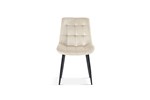Chaise-Juta-9005-verlours-beige-front-Rousseau