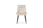 Chaise-Juta-9005-verlours-beige-front-Rousseau