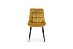 Chaise-Juta-9005-verlours-or-front-Rousseau