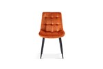 Chaise-Juta-9005-verlours-orange-front-Rousseau