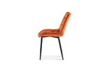 Chaise-Juta-9005-verlours-orange-side-Rousseau