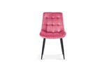 Chaise-Juta-9005-verlours-rose-front-Rousseau