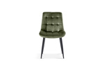Chaise-Juta-9005-verlours-vert-front-Rousseau
