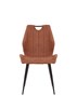 Chaise-Loft-tissu-cognac-K028-MPK02-front-Evan